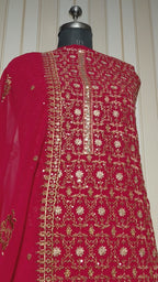 👑 ROYAL PREMIUM HEAVY GEORGETTE PARTY WEAR SUIT WITH BEAUTIFUL SEQUENCE WORK & DESIGNER LOOK ✨